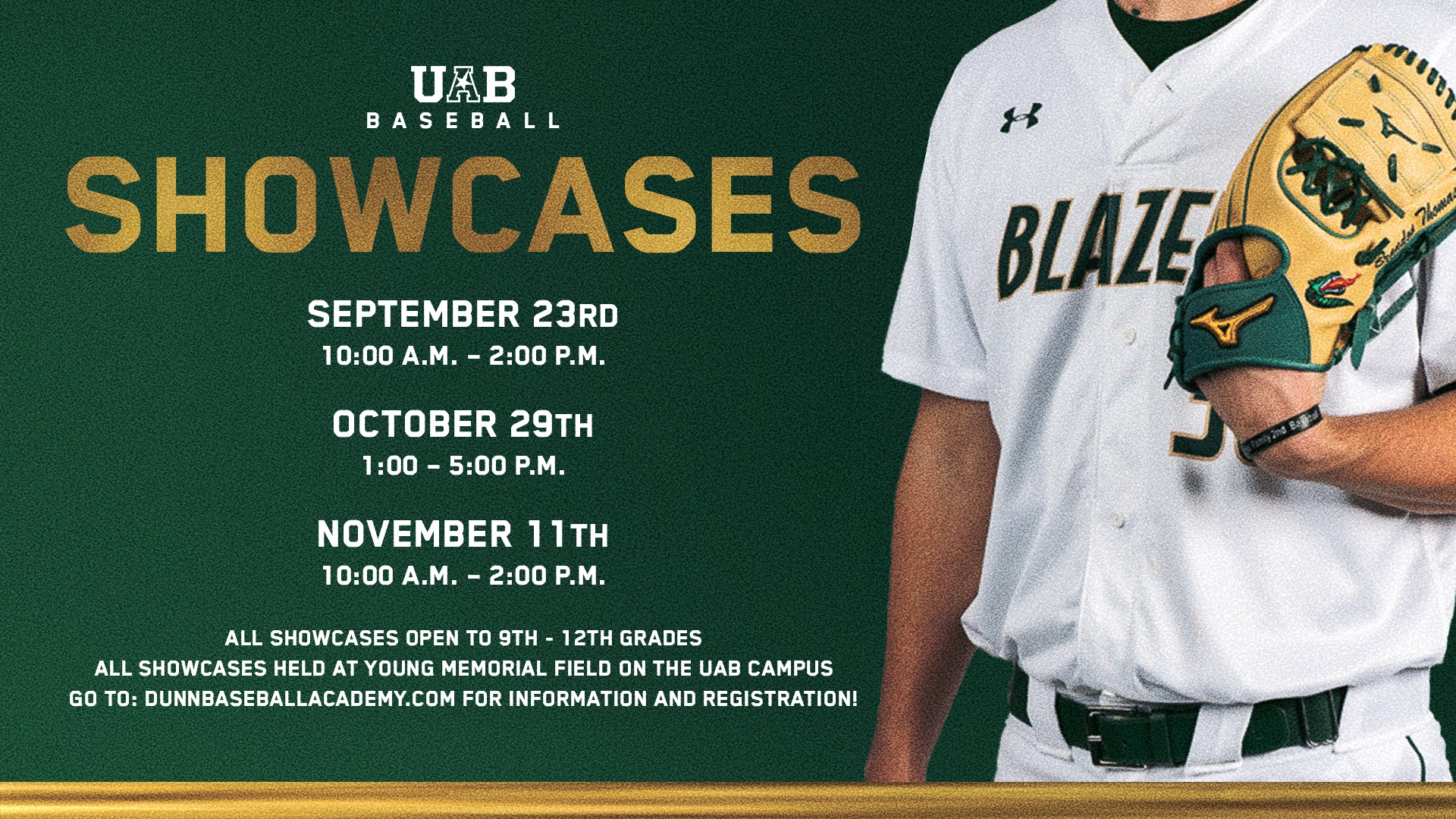 UAB Baseball Camps The University of Alabama Birmingham